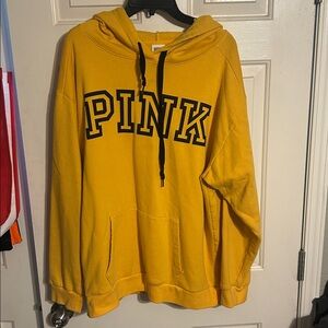 PINK Victoria's Secret Yellow Hoodie